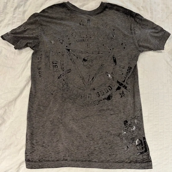 Vintage Women’s Affliction T-Shirt Size M - Well Worn No Holes 18” Pit To Pit - Picture 5 of 5